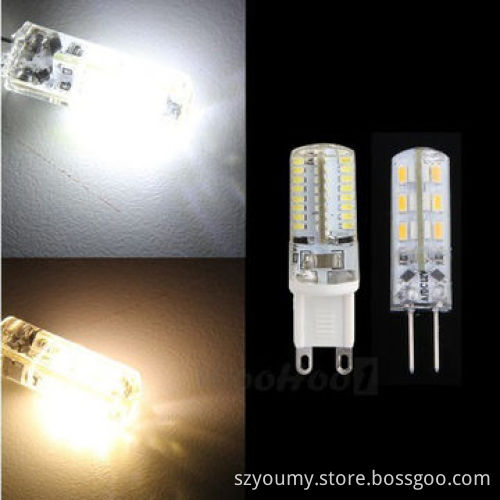 G9 Warm White Corn Bulb, 64 LED 3014 SMD Silicone coverNew
